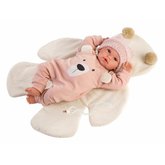 Llorens 63644 NEW BORN - realistick panenka miminko se zvuky a mkkm ltkovm tlem 36cm